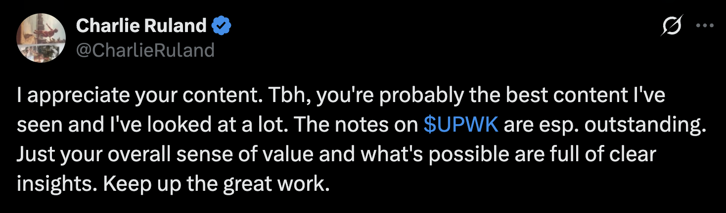 Charlie Ruland testimonial